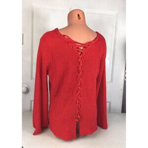 Joseph A Sweater Tie Back Womens Medium